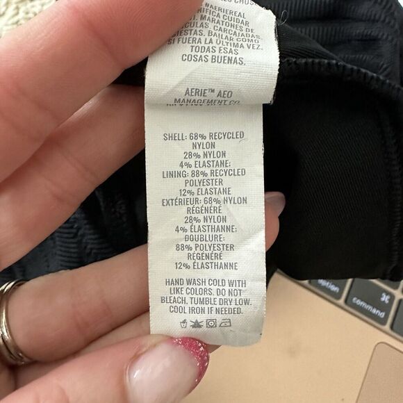 Aerie Real Good One Piece Full Coverage Halter Tie Neck Swimsuit Shelf Bra XXS - Picture 11 of 11